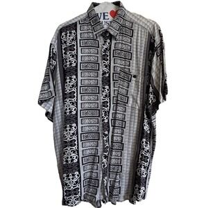 Vintage Ringo Sport Shirt Mens Button Up Size Large 100% Rayon